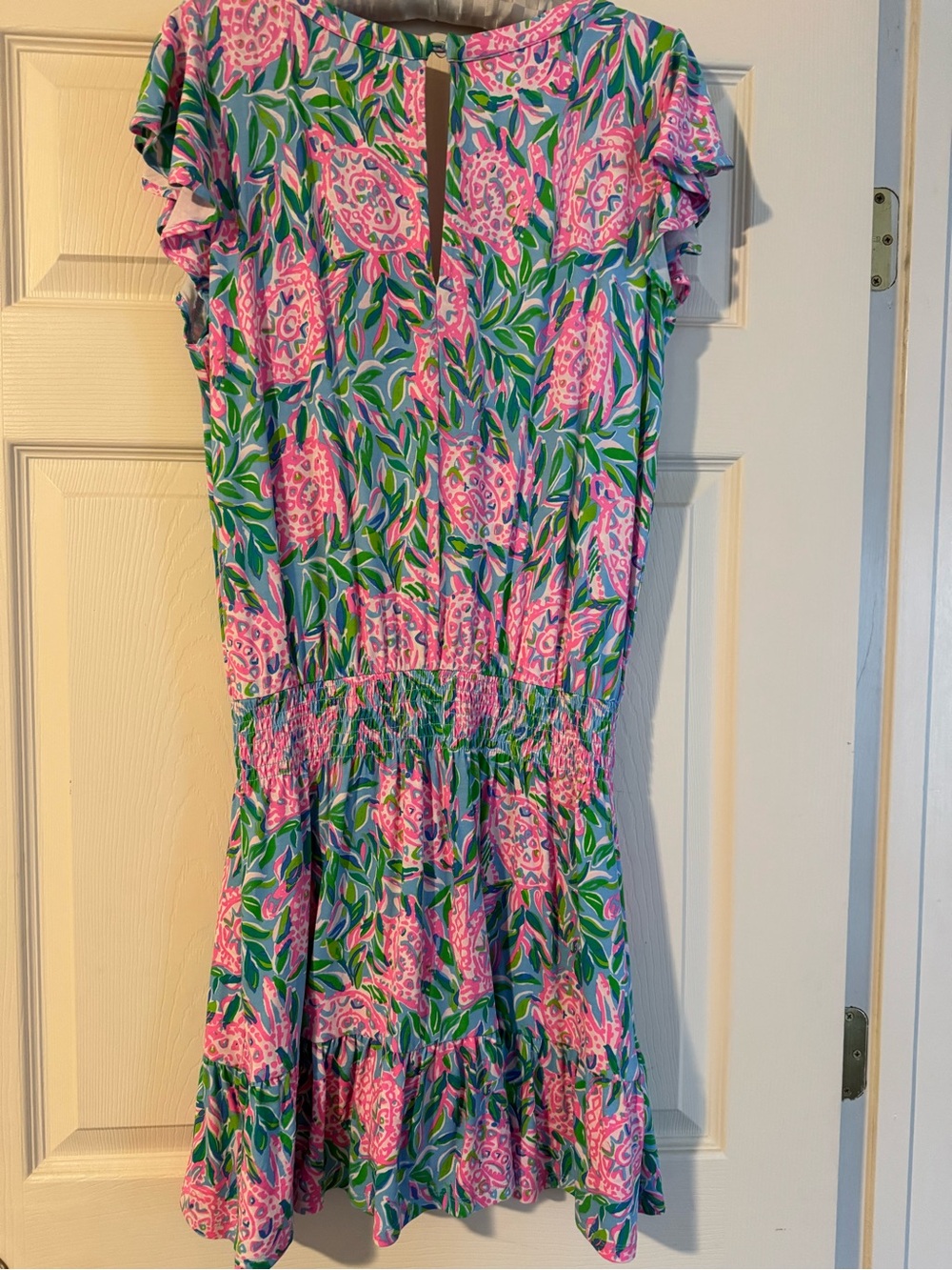 Lilly Pulitzer Pink & Green Floral Kids One-Piece Romper